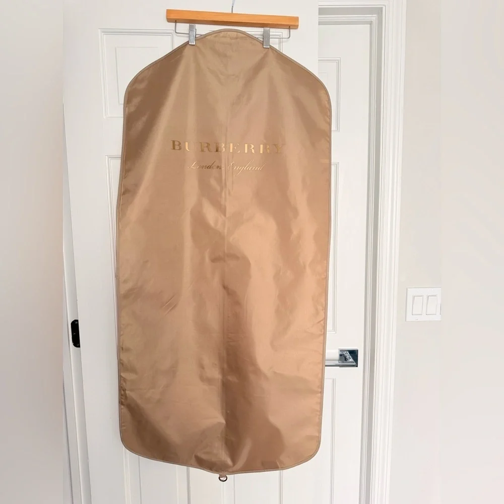 Authentic Burberry Beige Gold Logo Garment/ Travel dust bag